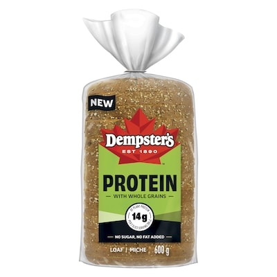 Dempster Loaf Protein With Whole Grains 600 g, $0.83/100g