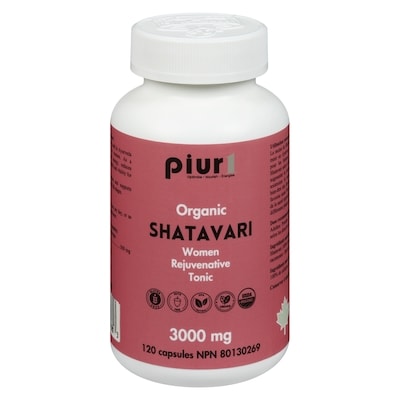 piur1 Organic Shatavari 3000 Mg 120 ea, $0.42/1ea