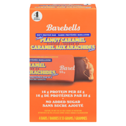 Barebells Barre protéinée moelleuse caramel aux arachides 4x220.0 g, 1,70 $/100g