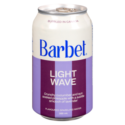 BARBET Flavoured Sparkling Water, Light Wave 355 ml, $1.12/100ml