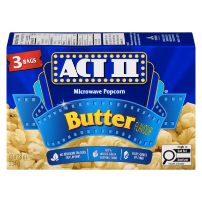 Act II Microwave Popcorn Butter Favour 234 g, $1.41/100g