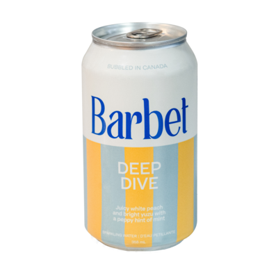 BARBET Sparkling Water, Deep Dive 355 ml, $1.12/100ml