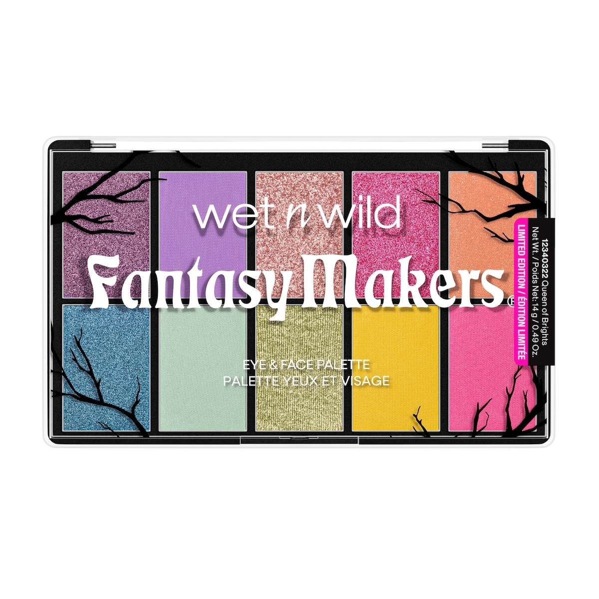 Wet N Wild Eye & Face Palette - Queen Of Brights 1 ea, $6.00/1ea