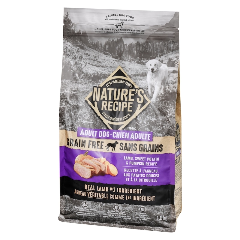 Natural Dog Food Adult Dog Lamb, Sweet Potato & Pumpkin Recipe