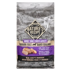 Nature’s Recipe Nourriture pour chiens naturelle chien adulte recette à l'agneau, aux patates douces et à la citrouille 1.8 kg, 1,00 $/100g