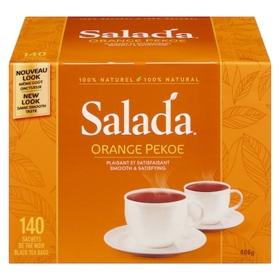Salada Black Tea Bags Orange Pekoe 140 ea, $0.10/1ea