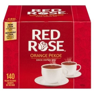Red Rose Sachets de thé noir orange pekoe 140 ea, 0,09 $/1ch