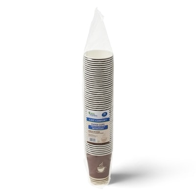 null Café Comfort, 12 oz PE-Lined Paper Cup 50 ea, $0.09/1ea