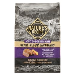 Nature's Recipe Natural Dog Food Adult Dog Lamb, Sweet Potato & Pumpkin Recipe 5.4 kg, $0.85/100g