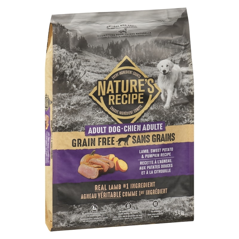 Natural Dog Food Adult Dog Lamb, Sweet Potato & Pumpkin Recipe