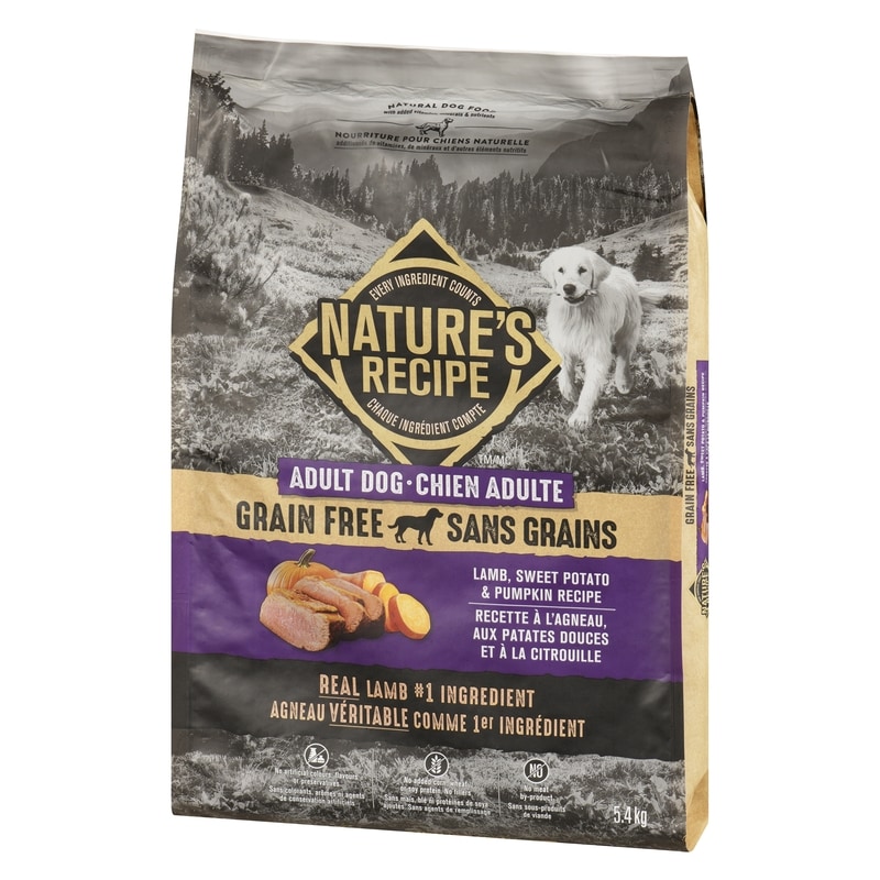 Natural Dog Food Adult Dog Lamb, Sweet Potato & Pumpkin Recipe