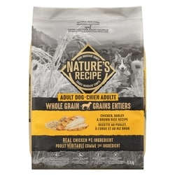Nature's Recipe Natural Dog Food Adult Dog Chicken, Barley & Brown Rice Recipe 5.4 kg, $0.59/100g