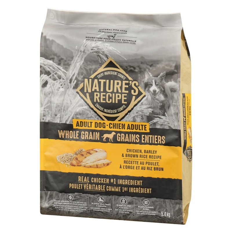 Natural Dog Food Adult Dog Chicken, Barley & Brown Rice Recipe