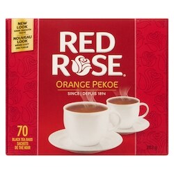 Red Rose PET 醉芳华　290円 Red Rose Black Tea Bags Orange Pekoe - 70 ea | Your Independent Grocer