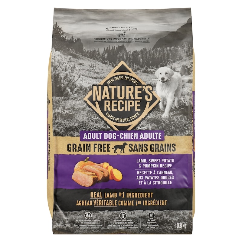 Natural Dog Food Adult Dog Lamb, Sweet Potato & Pumpkin Recipe
