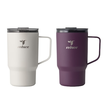 Reduce Hot1 Mug 18oz 2-pack Midnight Plum/ Linen 2 ea, $10.50/1ea