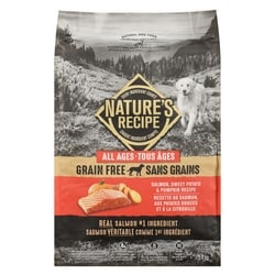 Nature's Recipe Natural Dog Food All Ages Salmon, Sweet Potato & Pumpkin Recipe 5.4 kg, $0.80/100g