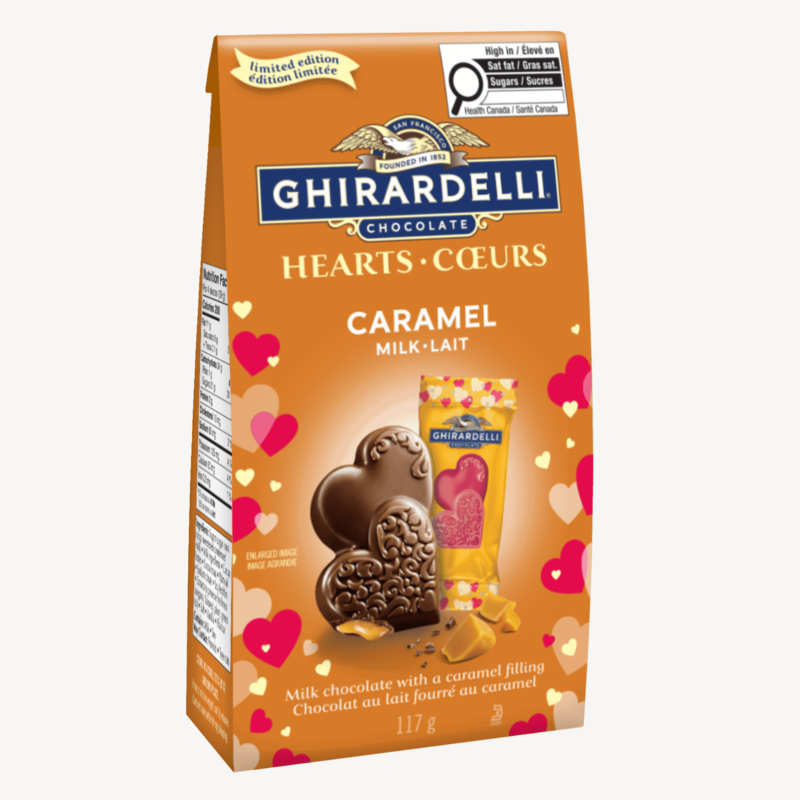 Caramel Milk Chocolate Hearts Bag