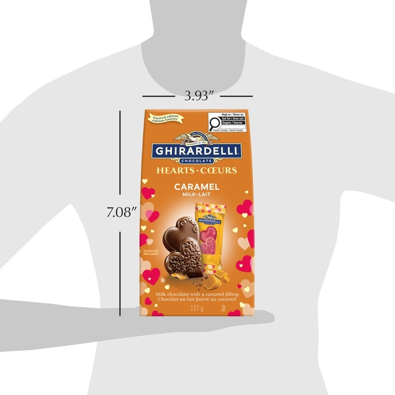 Caramel Milk Chocolate Hearts Bag