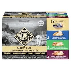 Nature’s Recipe Nourriture humide pour chiens naturelle assortiment de variétés 936 g, 2,35 $/100g