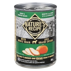 Nature’s Recipe Pâté haut de gamme recette à la dinde et à la citrouille 368 g, 1,08 $/100g