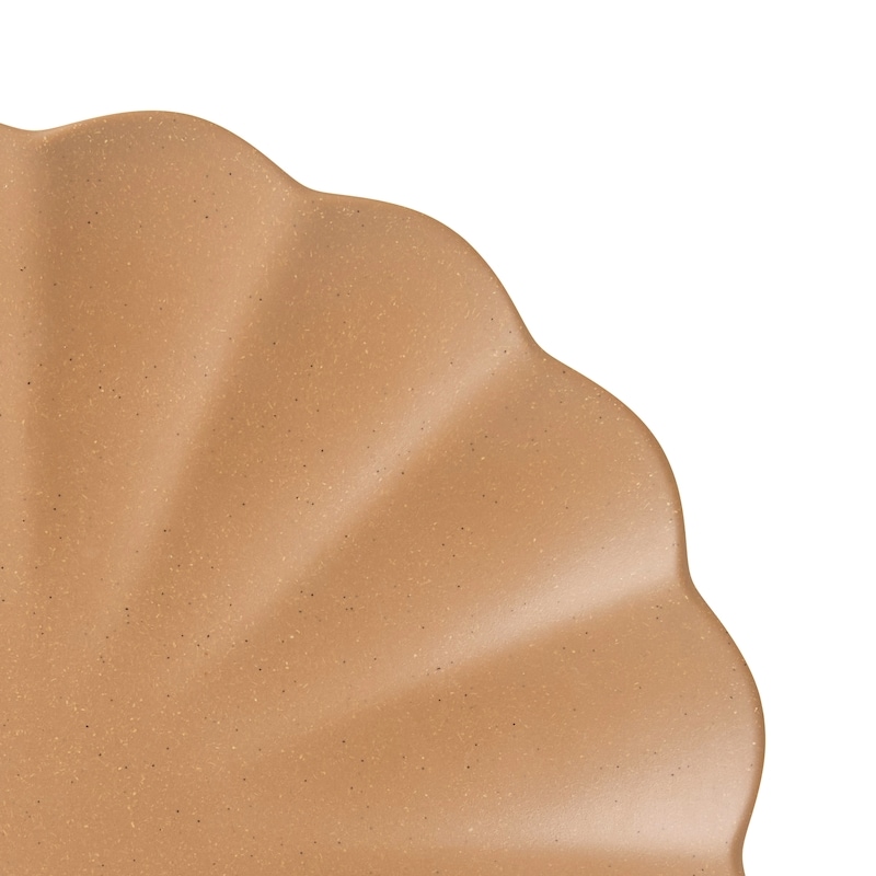 Scalloped Dinner Plate - Mocha