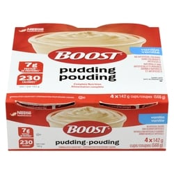 Nestle Health Science BOOST Vanilla Pudding 4x142.0 g, $2.29/100g