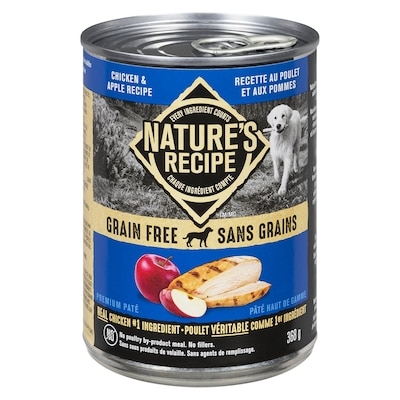 Nature’s Recipe Pâté haut de gamme recette au poulet et aux pommes 368 g, 1,08 $/100g