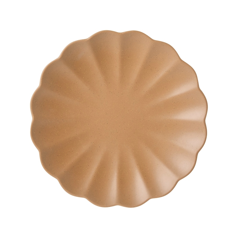 Scalloped Side Plate - Mocha