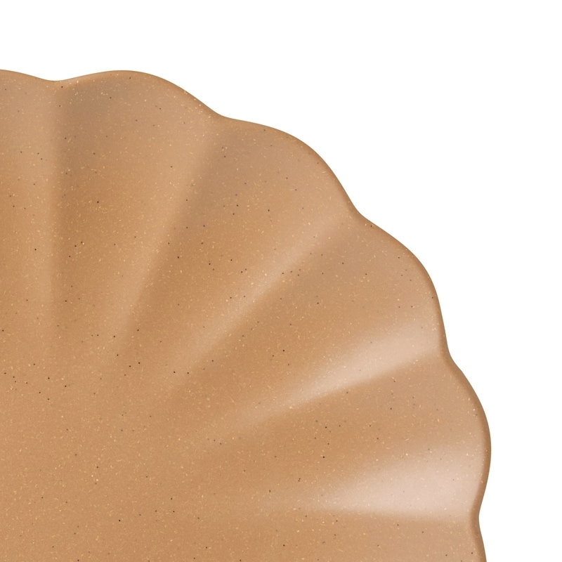 Scalloped Side Plate - Mocha