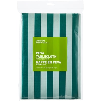 Everyday Essentials Water Resistant Tablecloth 60 in x 84 in - Stripe 1 ea, $7.00/1ea