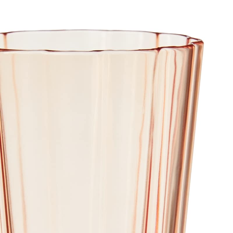 Tinted Flower Goblet - Coral