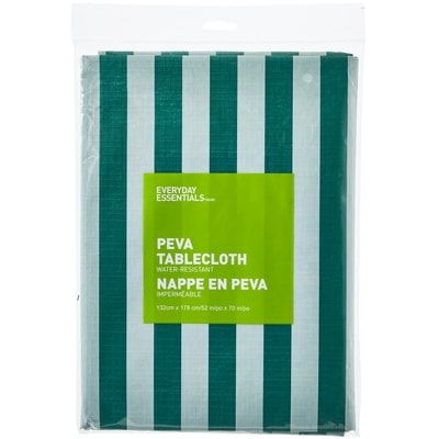 Everyday Essentials Water Resistant Tablecloth 52 in x 70 in - Stripe 1 ea, $7.00/1ea
