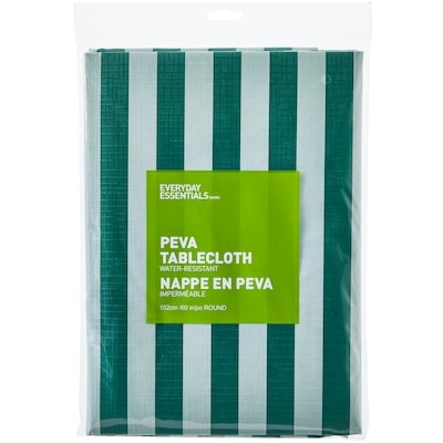 Everyday Essentials Nappe imperméable ronde 60 po – rayures 1 ea, 7,00 $/1ch
