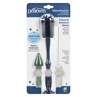 Dr. Brown Trousse de brosses en silicone 1 ea, 24,99 $/1ch
