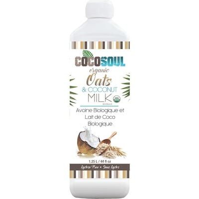 COCOSOUL Oat & Coconut Milk, Organic 1.25 l, $0.96/100ml