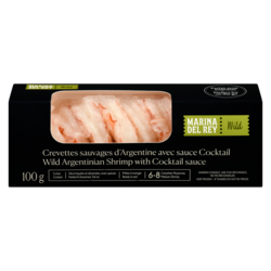 Marina Wild Argentinian Shrimp With Cocktail Sauce 100 g, $5.99/100g