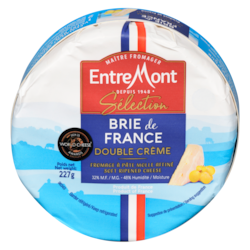 Soft Ripened Cheese Brie De France Double Cream 32% M.F.