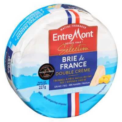 Fromage à pâte molle affiné brie de france double crème 32% m.g.
