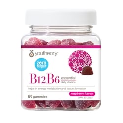 Youtheory B12b6 Essential Daily Vitamins Raspberry Flavour 60 ea, $0.50/1ea