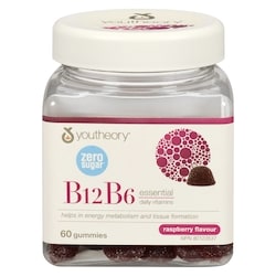Youtheory B12b6 Essential Daily Vitamins Raspberry Flavour 60 ea, $0.47/1ea