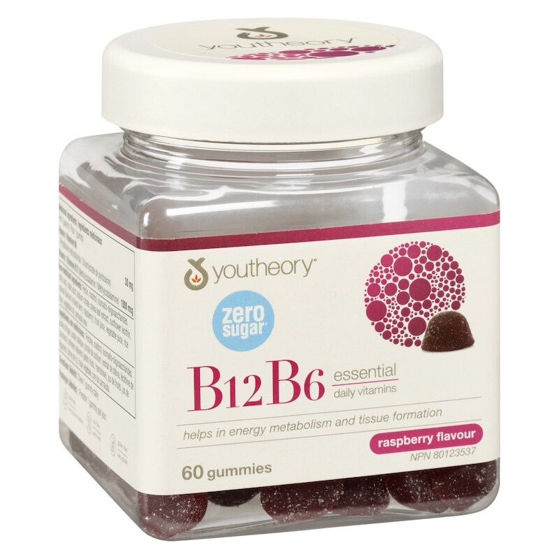B12b6 Essential Daily Vitamins Raspberry Flavour