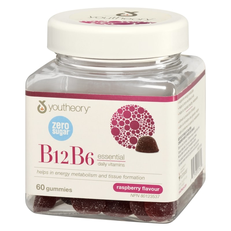 B12b6 Essential Daily Vitamins Raspberry Flavour