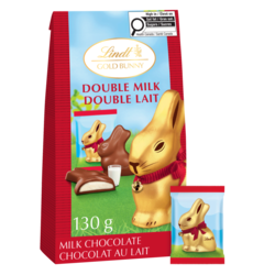 GOLD BUNNY Bite-Sized Double Milk Chocolate Easter Bag