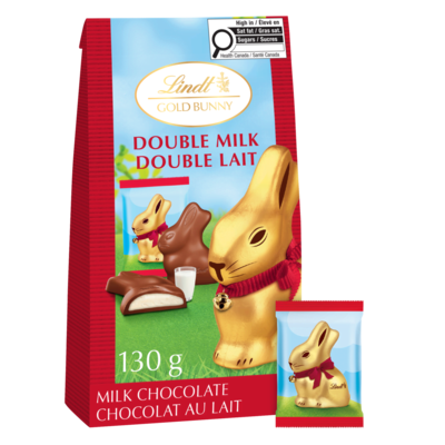 Lindt Milk Chocolate With Double Milk Cream Filling 130 g, $7.68/100g