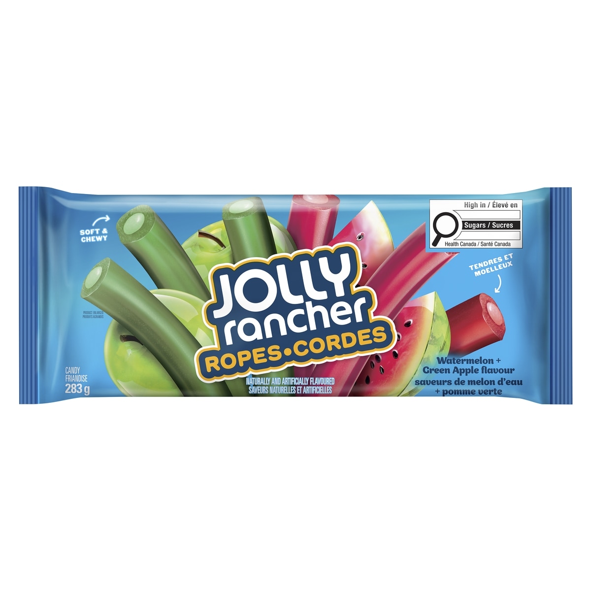 JOLLY RANCHER Candy Ropes Watermelon + Green Apple Flavour 283 g, $2.12/100g