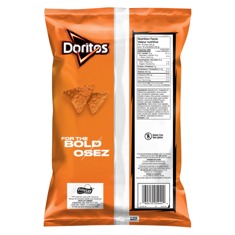 Zesty Cheese flavoured tortilla chips