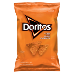 Doritos Chips tortilla aromatisées Fromage mordant 235 g, 2,34 $/100g