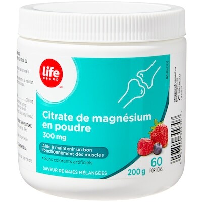 Magnesium Citrate Powder, Mixed Berry, 60 Servings