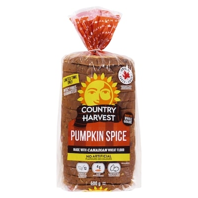 Country Harvest Loaf Pumpkin Spice Limited Edition 600 g, $0.72/100g
